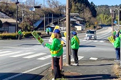 道の駅 和(なごみ)で事故防止を呼び掛け✨