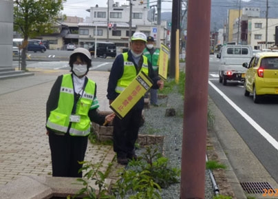 違法駐車の禁止を呼び掛け