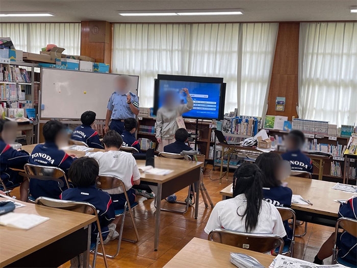 殿田中学校で交通安全教室を開催✨