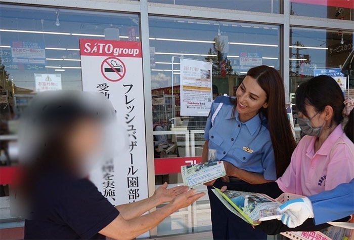 道端カレンさんと一緒に交通事故防止を呼び掛け✨