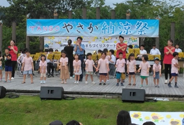 やさか納涼祭で夏の交通事故防止府民運動スタート式を開催♪