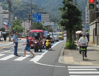 海の京都にぎわいフェスタで交通安全保護活動✨