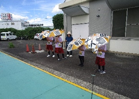 国道1号線で交通事故防止！