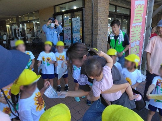 かぶと山こども園のこども達と「ひまわりの絆プロジェクト」✨