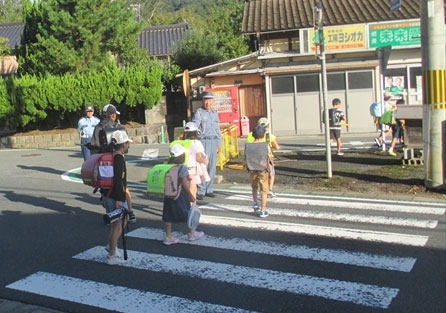 与謝野町岩屋地区でこども達の見守り活動✨