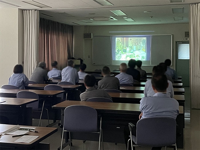 船井郡衛生管理組合の交通安全講習会で啓発活動