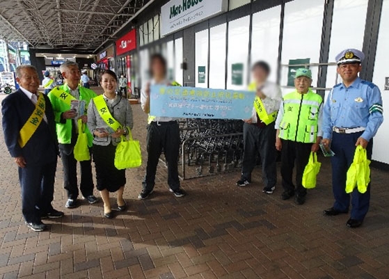 ホームセンタームサシで夏の交通事故防止府民運動スタート式✨