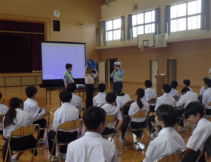 和知中学校で自転車安全利用講習会と自転車安全利用プロモーター任命✨