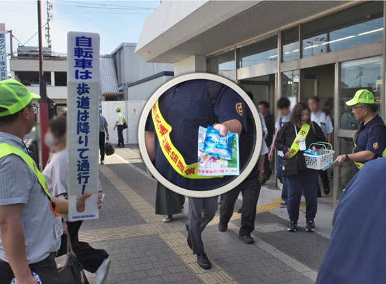 夏の交通事故防止府民運動に合わせて啓発活動！