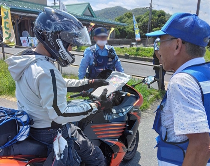 バイクの日に二輪車の交通事故防止活動✨
