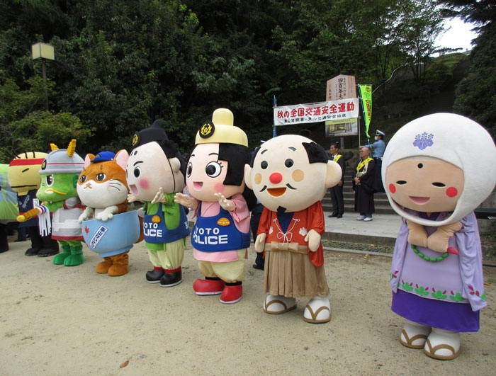 高台寺で秋の全国交通安全運動スタート式✨