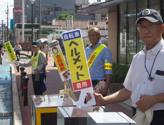 乙訓地域各地で街頭啓発活動！