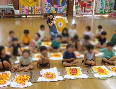 こうりゅう虹こども園のこども義村アンバサダーによる「ひまわりの絆プロジェクト」✨