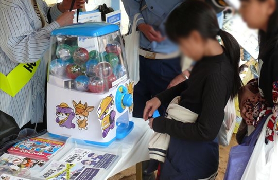 中京区民ふれあいまつりで交通安全啓発✨