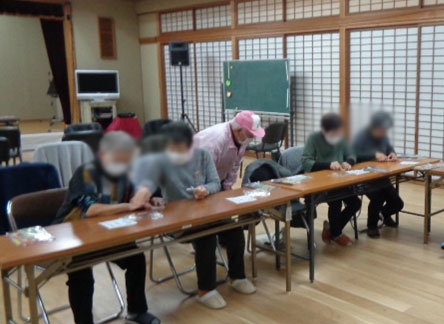 清山荘で交通安全のお話