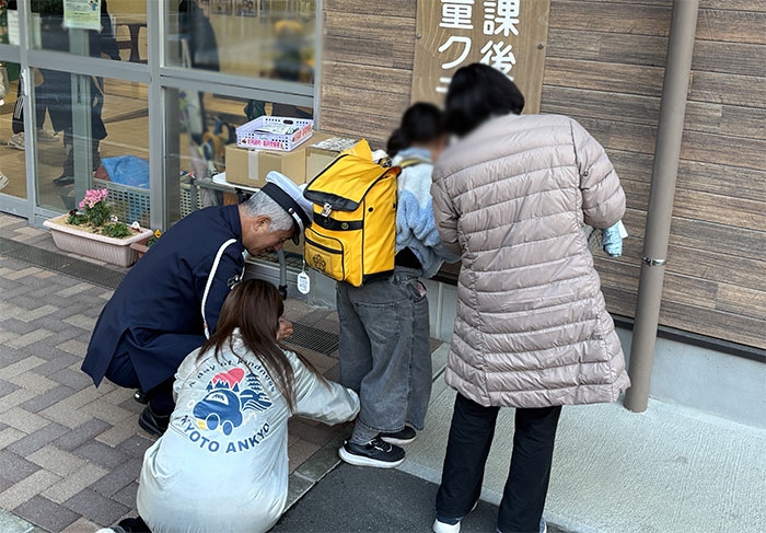 園部たんぽぽ放課後児童クラブで反射材着用活動✨