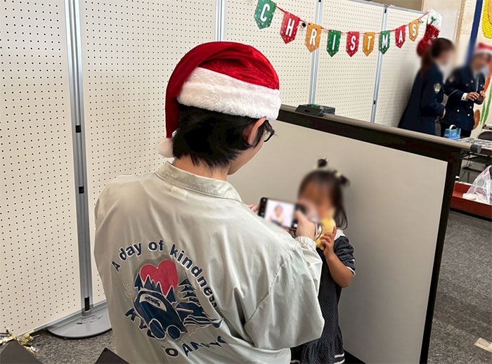 110番指令センターで反射材の効果体験✨