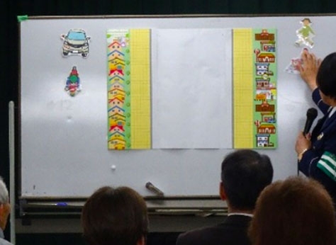 「ふれあいサロンはっぴいの会」で自転車の交通安全講習