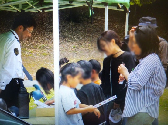 「緑のウォークラリー」で交通事故防止を呼び掛け！