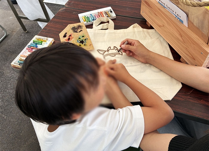 「第24回ウッド住まいるフェア」で反射缶バッジづくり✨