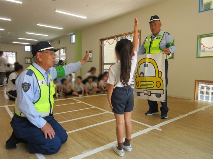 亀岡あゆみ保育園で交通安全教室！