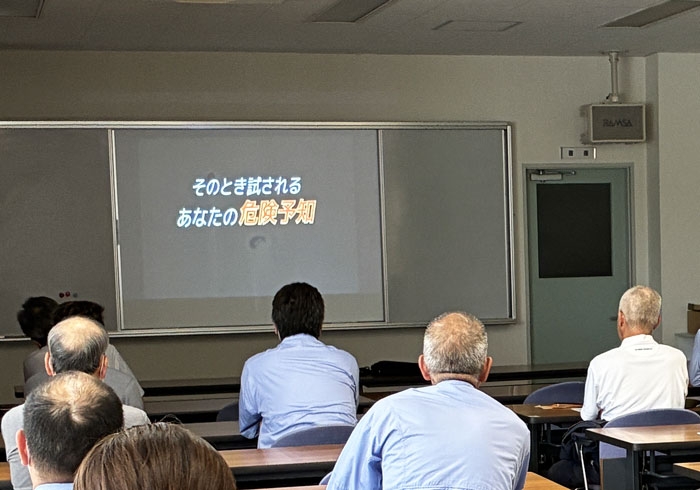 船井郡衛生管理組合の講習会で反射材着用促進活動✨