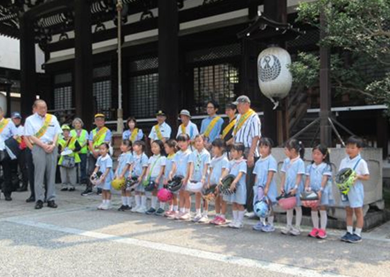 本能寺で夏の交通事故防止府民運動スタート式を開催！
