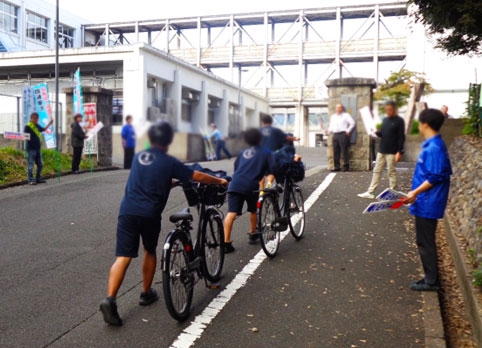 綾部中学校で自転車の安全利用を呼び掛け✨