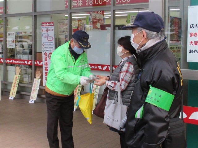 バザール野田川店で啓発活動